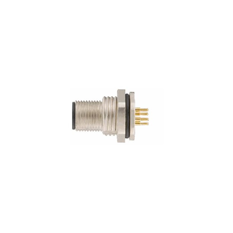 Connecteur mâle M12, 4 pol., codage D IP67, 4A, non-blindé